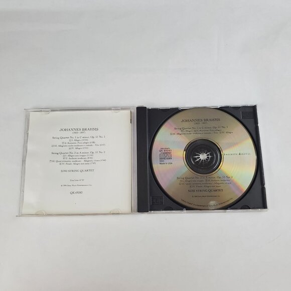 Johannes Brahms 1833-1897: String Quarters, Op. 51 Nos. 1 & 2 - CD 1995 - Picture 2 of 5